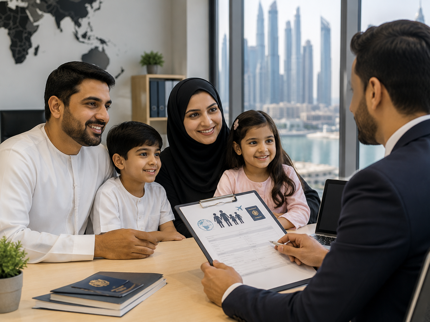 Passport and family travel documents
